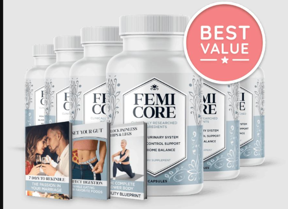 FemiCore supplement bottles